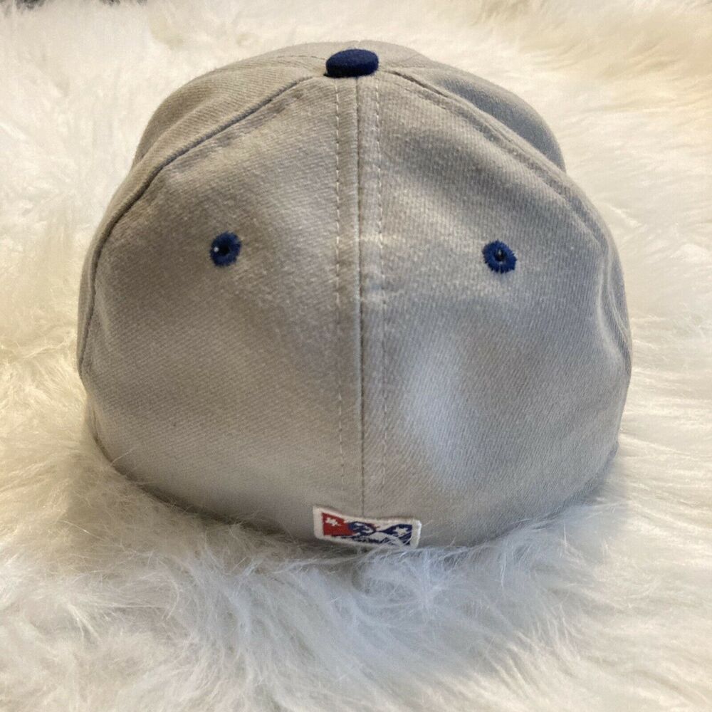 New Era 59Fifty Oklahoma City OKLA Minor League Baseball 7 Fitted Hat Grey Blue - Picture 3 of 7